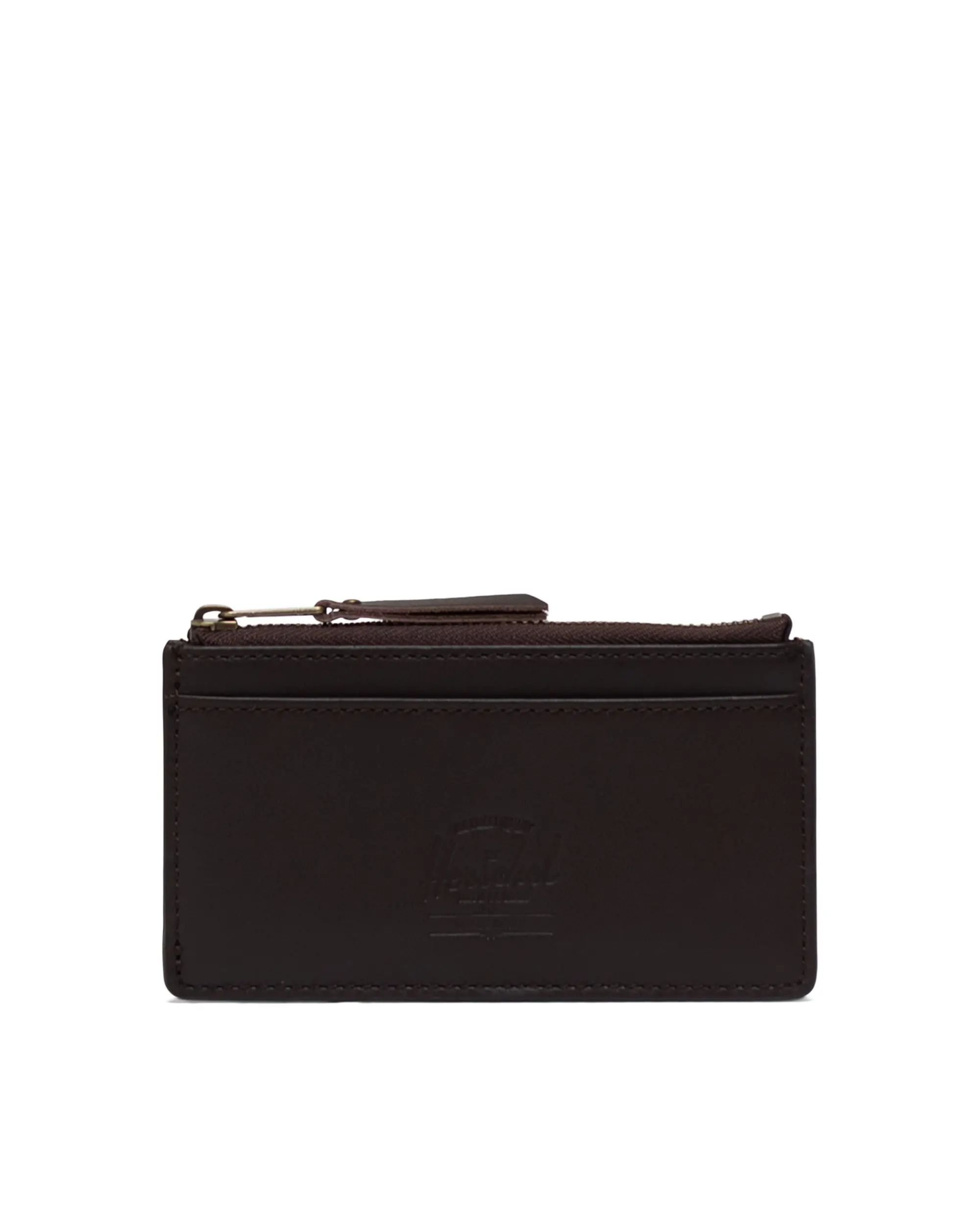 Large pebbled leather card case sale